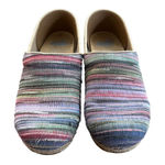 Dansko Women's  Multicolor Striped Espadrille Mules & Clogs Size 39/8.5 Photo 0