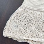 American Eagle  Outfitters Cream Lace strapless top Photo 3