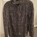 Zoa  Blouse Black and White Professional Button Down Blouse Photo 0