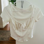 Live in the Moment  white corset crop top Photo 0