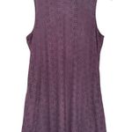 Trixxi Women’s High Neck Faux Suede Floral Mini Shift Dress Purple Size Small Photo 4