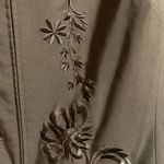 Peter Nygard  Brown‎ Floral Embroidered Blazer Photo 2