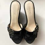 Coach  black wedge sandals Photo 1
