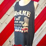 Black cute tank top with song lyrics by Garth Brooks on front! Size XL Photo 2