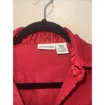 st. john's bay St John's‎ Bay Red Corduroy Button Down Shirt Small Chico Long Sleeve Photo 1