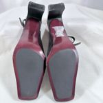 Enzo Angiolini  Womens 8.5 Brown Leather Square Toe Slingback High Heel Classy Photo 5