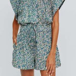 Mirth Patterned Floral “Blueberry” Shorts & Top Set | S Blue Photo 0