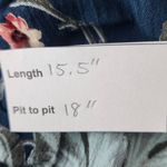 Band of Gypsies  Blue and Pink Boho Crop Top NWT Size Medium Blue Floral Top Photo 7