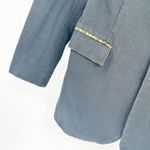 Current/Elliott  Womens Leopard Trim Cotton Wool Blend Tailored Calla Blazer Photo 4