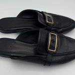 Tory Burch Women's Georgie Backless Loafers Black Leather Size 7.5 M Photo 1
