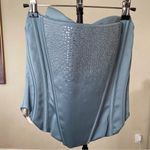 House Of CB Nastassia Cool Blue Embellished Satin corset NWOT size S Photo 5