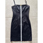 Vintage Dress Womens 2 Black Slip Satin Corset Whimsigoth 90s Romantic Punk Edgy Photo 6