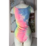 SheIn C'est La Vie Sorbet Rainbow Tie Dye Verbiage Bodysuit Tank Top Size XL Photo 5