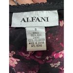 Y2K Alfani Silk Floral Asymmetrical Skirt Black Pink Midi Skirt Women’s Size 8 Photo 3