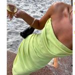 House Of CB  XS D-DD‎ Adrienne Lime Green Strapless Dress gown neon NWOT Photo 4