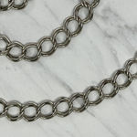 Vintage Roma Coin Charm Silver Chain Belt One Size (OS) Roman Statement ✨ Photo 8