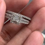 10kt Gold Engagement/Wedding Ring Set Photo 2