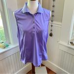 Monterey Club Womens Sleeveless Polo Shirt Purple Dry Swing Moisture Wicking L Size L Photo 11