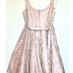 Jessica Howard Dress Womens 2 Pieces 14 Pink Fit & Flare Belted, Beaded, Jacket Photo 3