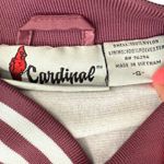 Vidcon 9 Burgundy Red Embroidered Satin Cardinal Bomber Jacket Size S Creator Photo 5