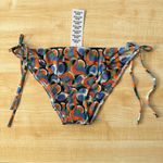 Solid & Striped Iris Printed Side Tie Mesh Bikini Bottom in Optic Swirl - Large Photo 13