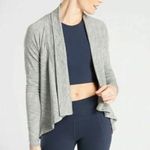 Athleta  Sz  M Gray Nirvana Long Sleeve Cardigan Photo 0