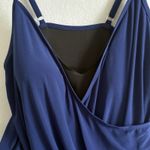 Bal Harbor Bathing Suit Sz 20W Skirted One‎ Piece Beach Pool Suit Blue Photo 3
