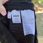 Reformation  Black Ribbed Knit Mini Dress Raw Hem Size XS Photo 5