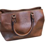 Mathew & Julian Brown Handbag. Outside and Inside Zip Pockets. 2 Flaws as shown Photo 1