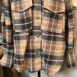 ZARA OVERSIZED PLAID SHACKET BUTTON DOWN OVER SHIRT SIZE XS Photo 6