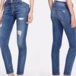 Current/Elliott Current Elliot le stiletto dark wash skinny distressed jeans 27 Photo 1