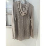 prAna Women's Sugar Beach Pullover Hooded Sweater Beige Large L Organic Cotton Photo 4