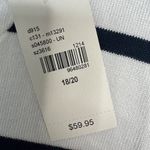 Lane Bryant NWT Lane‎ Bryant Asymmetrcial Black White Stripe w/ Orange Zip Back Top 18/20 Photo 4