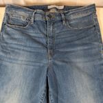 Athleta  Sculptek Denim Blue Jeans Size 12 Straight Leg High Rise Boot Cut Photo 3