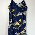 Paradise Found Made in Hawaii Hawaiian Foral Spaghetti Short Dress L Multicolor Blue Size L Photo 0