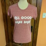 Marine layer  “All Good Baby Baby” Graphic T-Shirt | Soft Red Tee Photo 5