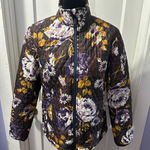 Lands' End  Purple Floral Quilted Jacket in XL Photo 0