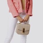 Sail To Sable STS  L Button Jacket Blazer Neon Tweed Pink Gold Career Barbie Photo 1