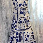 Bailey Rose Blue and White Patterned Women's Dress Photo 0