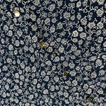 ANDREA MARE Womens Maxi Dress Sz M Black/Gold Floral 4 Pockets Black Size M Photo 4