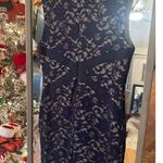 Belle Badgley Mischka Women's Lace Dress, Size Small Blue Photo 4