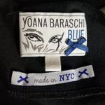 Yoana Baraschi  Blue Ivory Jacquard Fit & Flare Textured Cocktail Dress Size 2 Photo 2