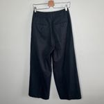 Madewell Womens Black Linen Blend Harlow Wide-Leg Pants Size 0 Photo 2