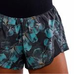 Free People  shorts winter Floral Black Teal large NeW carpe diem Photo 1