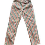 American Eagle  Striped Stretch Mom Jeans High Waist Regular Fit‎ Women Size 12 Photo 0