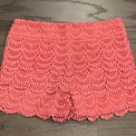 Loft  Pink Crochet Shorts - Size 00 Photo 1