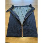 Ralph Lauren LRL  Jean Skirt Women‎ Size 4 Leather Trim Full Zip Knee Length Photo 10