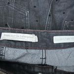 Pilcro and the Letterpress  Black Polkadot Cropped Wide Leg Denim Jeans Size 25 Photo 3