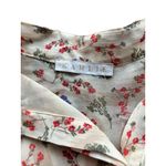 Karlie Women's Shear Floral Cream Short Dress Photo 3