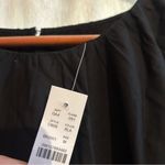 J.Crew  Hyacinth Midi Dress Cotton Poplin Black A-Line Smocked Sleeveless NWT M Photo 3